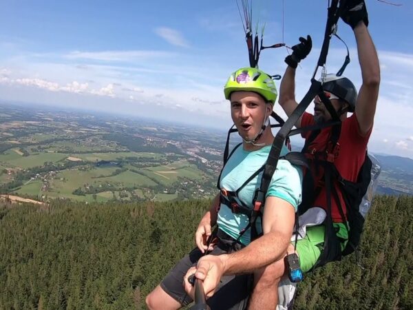 Tandemový paragliding - vyhlídkový let